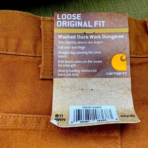 Carhartt duck work dungarees